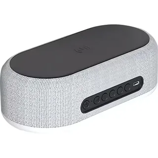 Pronett XJ5094 Multifunktionsuhr mit 4-in-1-Wireless-Ladestation, schwarz - Schwarz