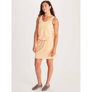 Marmot Damen Wm's Gretchen Dress, Atmungsaktives knielanges Kleid mit Schulterträgern und LSF 50 Sonnenschutz, schnelltrocknend und ideal für Reisen, Sweet Apricot, L