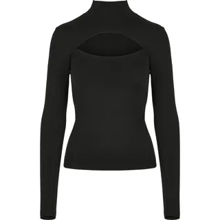 URBAN CLASSICS Cut-Out Turtleneck Schwarz 4XL