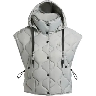 Steppweste KHUJO "Funktionsweste Ninga", Damen, Gr. XXL, grün (cloud grün), Obermaterial: 100% Nylon NY.   100% Polyester PES., Westen Steppweste