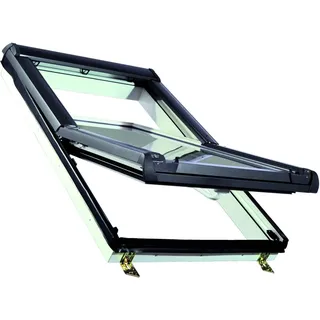Roro Dachfenster KB5.1 VSG Kunststoff 114 cm x 140 cm Weiß-Anthrazit