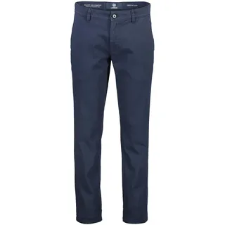 Chinohose LERROS "Chino mit Stretchanteil, Comfort Fit", Herren, Gr. 34, Länge 34, blau (classic navy), 98% Baumwolle, 2% Elasthan, Hosen Chinohose, Bequeme Herren Chinohose mit Stretch, bequem für Alltag und Büro