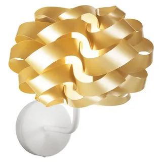 Moderne 1 Light Cloud Wandleuchte in Polilux Gold  Italy