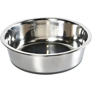 Dehner Lieblinge Hunde- und Katzennapf Silver, ca. Ø 17.5 cm, Höhe 5 cm, Volumen 850 ml, Edelstahl, silber