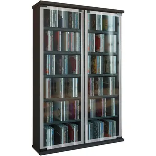 VCM CD-Regal 60 x 18 x 0 cm Schwarz