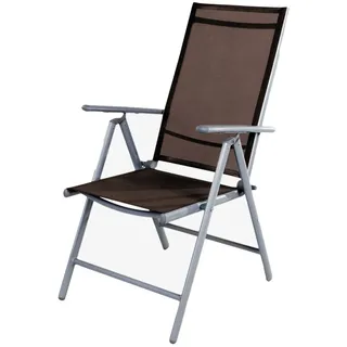 Mojawo Hochlehner Gartenstuhl 64 x 54 x 106 cm schokobraun klappbar