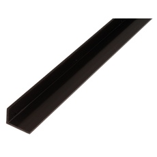 Alberts 471361 Winkelprofil | Kunststoff, schwarz | 1000 x 20 x 10 mm