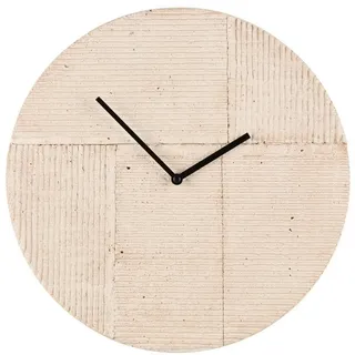 4LIVING Zementuhr Alex 36,5 cm 36,5x36,5x4 beige