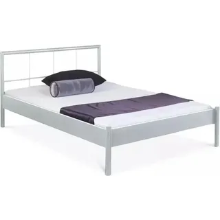 Metallbett Daisy – 140 x 220 cm / silbergrau