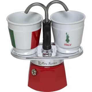 Bialetti Mini Italia 90 ml 2 Rot/Weiß