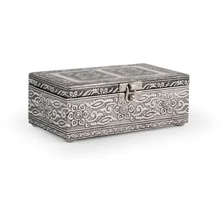 H&H Giaya Box aus Holz und Aluminium, rechteckig, 9 x 16,5 cm