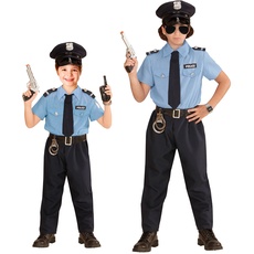 Bild von Widmann - Kinderkostüm Polizist, Blau, Gr.- 140cm