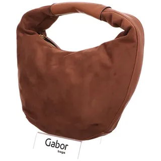 Gabor bags Jany Damen Hobo Bag Schultertasche Mittelgroß Cognac Braun