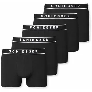 SCHIESSER Boxershorts 5er Pack Schwarz / Weiß M