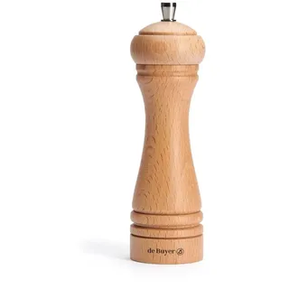 DE BUYER P246.180101 Pfefferstreuer Java, natürlich, 18 cm, Helles Holz