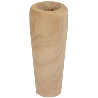 BigBuy Home Vase Natur Paulownia-Holz, 20 x 20 x 48 cm