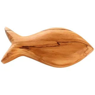 Kassis Geschenkartikel Olivenholz Fisch Handschmeichler Antistress Glücksbringer Deko Holzdeko Tischdeko Geschenk für Kommunion Taufe Firmung