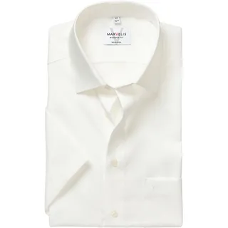 MARVELIS Kurzarmhemd, modern fit, Busnesshemd, New Kentkragen, bügelfrei