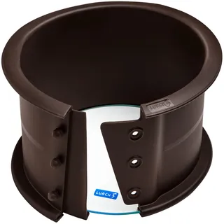 LURCH 85042 FlexiForm Springform 14 cm mit Glasboden braun, Silikon