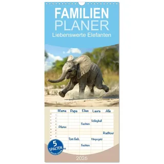 Calvendo Familienplaner 2026 Liebenswerte Elefanten