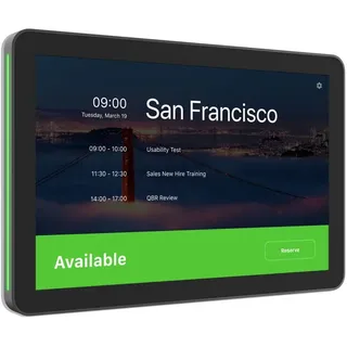 Logitech Tap Scheduler Purpose-Built Scheduling Panel for Meeting Rooms