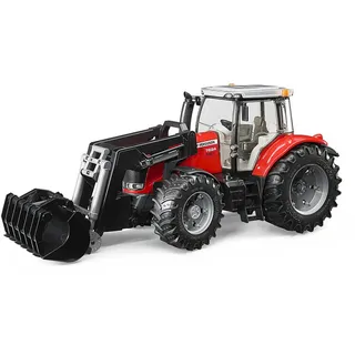 Bruder 03047 - Massey Ferguson 7624 mit Frontlader - 1:16 Fahrzeuge, Landwirtschaft, Bulldog, Trecker, Spielzeug ab 3 Jahre