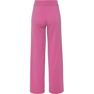 Strickhose LASCANA, Damen, Gr. 32/34, N-Gr, pink, Obermaterial: 50% Viskose, 28% Polyester, 22% Nylon, unifarben, Basic, bequem lang, Hosen Strickhose, mit weitem Bein, Loungewear