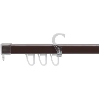 Liedeco U-Schiene »U-STORELAU01GS« 1 läufig-läufig Fixmaß, braun