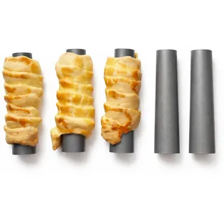 CULIMI Schaumrollen Formen - 13 cm/ 5,1" Schaumrollenform 5 Stück Schillerlockenform Sahnerollen Antihaftbeschichtung Röhrchen