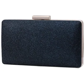 CORIOS Damen Clutch Abendtasche mit Pailletten Clutch Tasche mit Kette Glitter Handtasche Glänzend Schultertasche Modisch Portemonnaie Tasche für Hochzeit Cocktailparty Tanzparty Geburtstag Blau