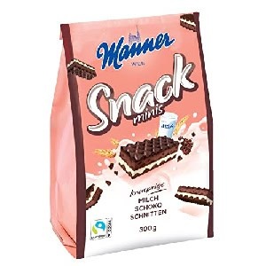 Manner Snack Mini Milch-Schokolade 300g um 2,86 € statt 3,77 €