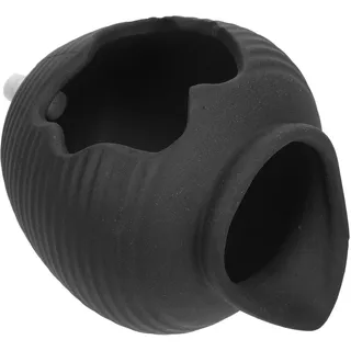 Keramikkrug Schwarz Wasserspender mit Wasserzirkulation, für Garten | Keramik und Stein, Dekoratives Wasserspiel für Hof und Außenbereich, Ganzjährig Nutzbar