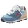 Sneaker NEW BALANCE "574", Mädchen, Gr. 37,5, shoreline blau, stillwater, Leder, Textil, mehrfarbig, Schuhe Sneaker