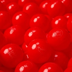 KiddyMoon 1200 ∅ 6Cm Kinder Bälle Für Bällebad Spielbälle Baby Plastikbälle Made In EU, Rot
