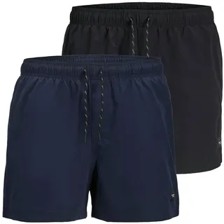 JACK & JONES »Badeshorts SWIM SHORTS 2er Pack«, blau