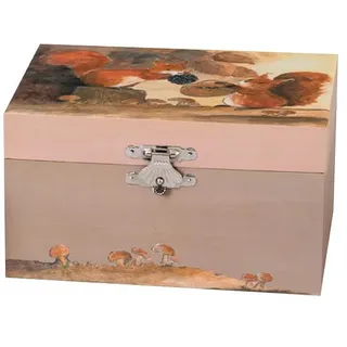 Egmont Toys Musikalische Schmuckdose – Schmuckkästchen Handkurbel-Spieluhr „Ballerina“ in 6 Designs Spiegel & Stauraum, ideal Geschenk ab 3 Jahren (Eichhörnchen)