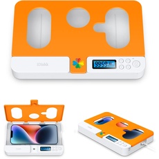 Telefonschlossbox mit Timer, handy gefängnis, handy safe, praktischer Telefonsafe, zeitgesteuerte Schlossbox für alle iPhones und die meisten Android-Telefone (orange)