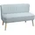 2-Sitzer Stoffsofa 117x56,5x77cm