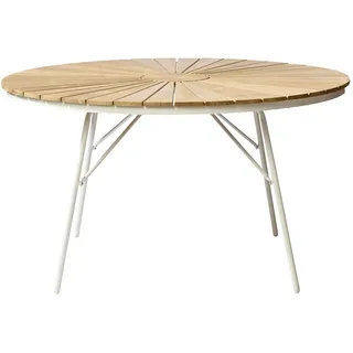 cinas - Hard & Ellen Gartentisch Ø 130 cm - Alu/Teak (2521009)