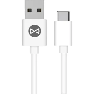Ladekabel USB Typ A auf USB Typ C in Weiß - Datenkabel 1m 3A - Weiß