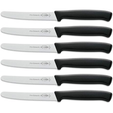 F. DICK Allzweckmesser-Set ProDynamic (6x Messer schwarz mit Klinge 11 cm, Microverzahnung, X55CrMo14 Stahl, nichtrostend, 56° HRC) 85700132