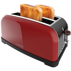 Bild von Vertikaler Toaster Toastin' time 1500 Red Lite, 1500W Leistung, Kapazität für 4 Toasts, Doppelter Langer Schlitz und breiter Schlitz von 3,8 cm, Selbstzentrierungssystem, 7 Röststufen