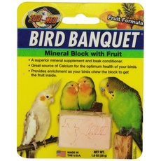 Zoo Med Bird Banquet, Vogelfutter Futterblock, Früchte-Mix, klein 1 x 28 g