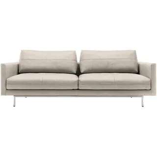 creation by rolf benz Couch Leder 3-Sitzer Beige