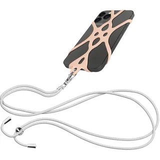 Avizar, Smartphone-Kette (verstellbarer Nylonriemen mit Universalbefestigung), Rosa - Rosa