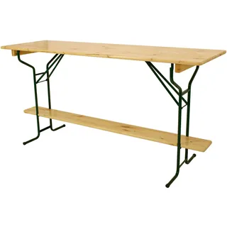 FRG Stehtisch BAMBERG 220 cm klappbar Holz/Braun