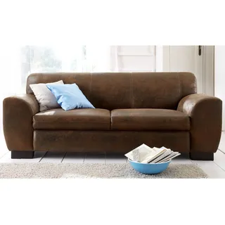 Home Affaire Sofa »Nika« 2 oder 3- Sitzer in Microfaser MELROSE braun