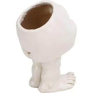 Gesichtsstatue-Pflanzgefäß, einzigartiges Bild, niedliche, lustige Form, personalisierbar, wasserfester Kopf, Blumentopf für Gartendekoration, Typ 2