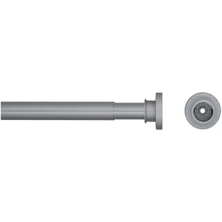 Sealskin Teleskop Duschvorhangstange 80-130 cm, Klemmstange aus Aluminium für Dusche und Badewanne, Farbe: Chrom-matt, Durchmesser: 28 mm, Montage ohne Bohren
