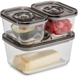 CASO Design VacuBoxx Vakuumbehälter transparent 1,5 l 3-teiliges Set